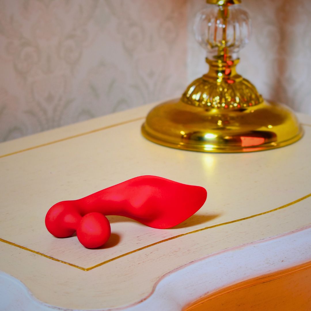 Panty Vibrator with Remote wearable for woman on the bedside table