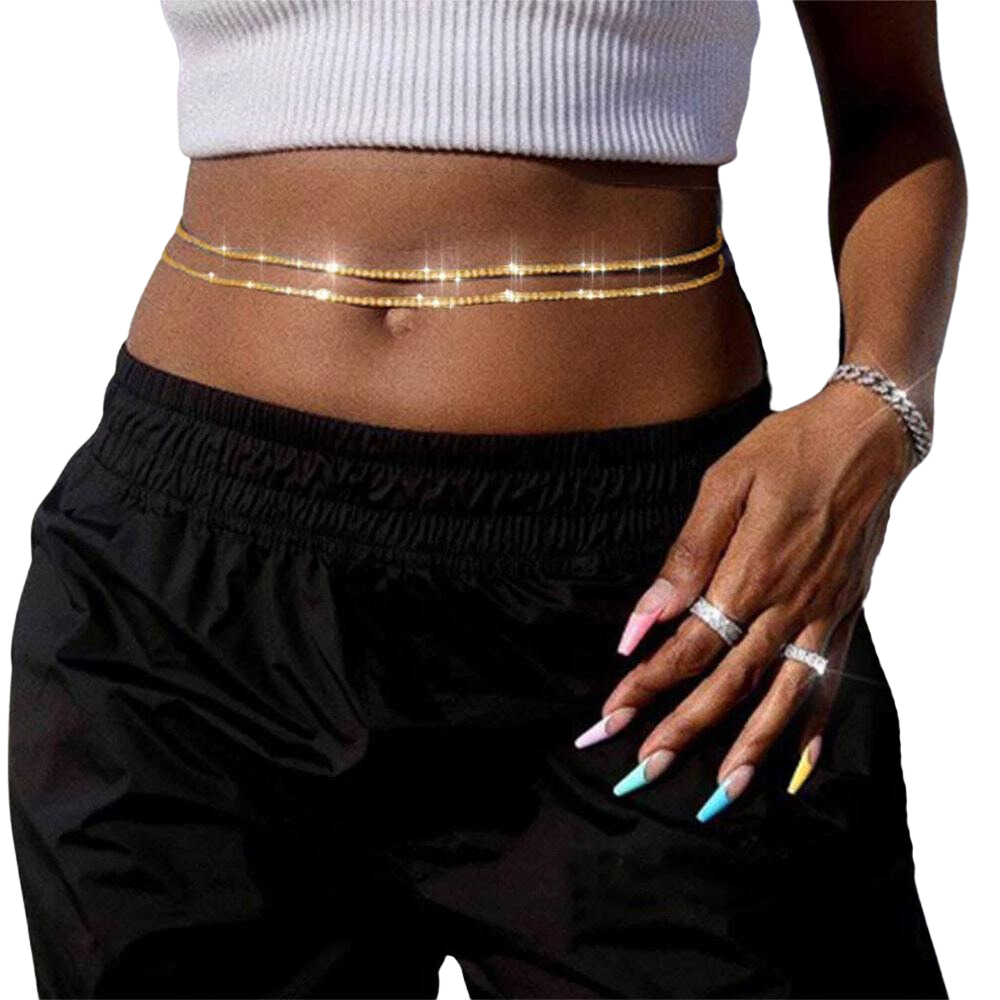 waist chain double gold